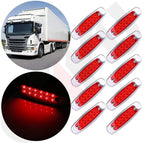 10 Pack LED Side Marker Lamps for Freightliner Truck Trailer (12V)