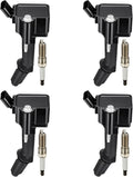 Set of 4 Ignition Coils & Iridium Spark Plugs for Chevrolet Malibu (2016–2022)