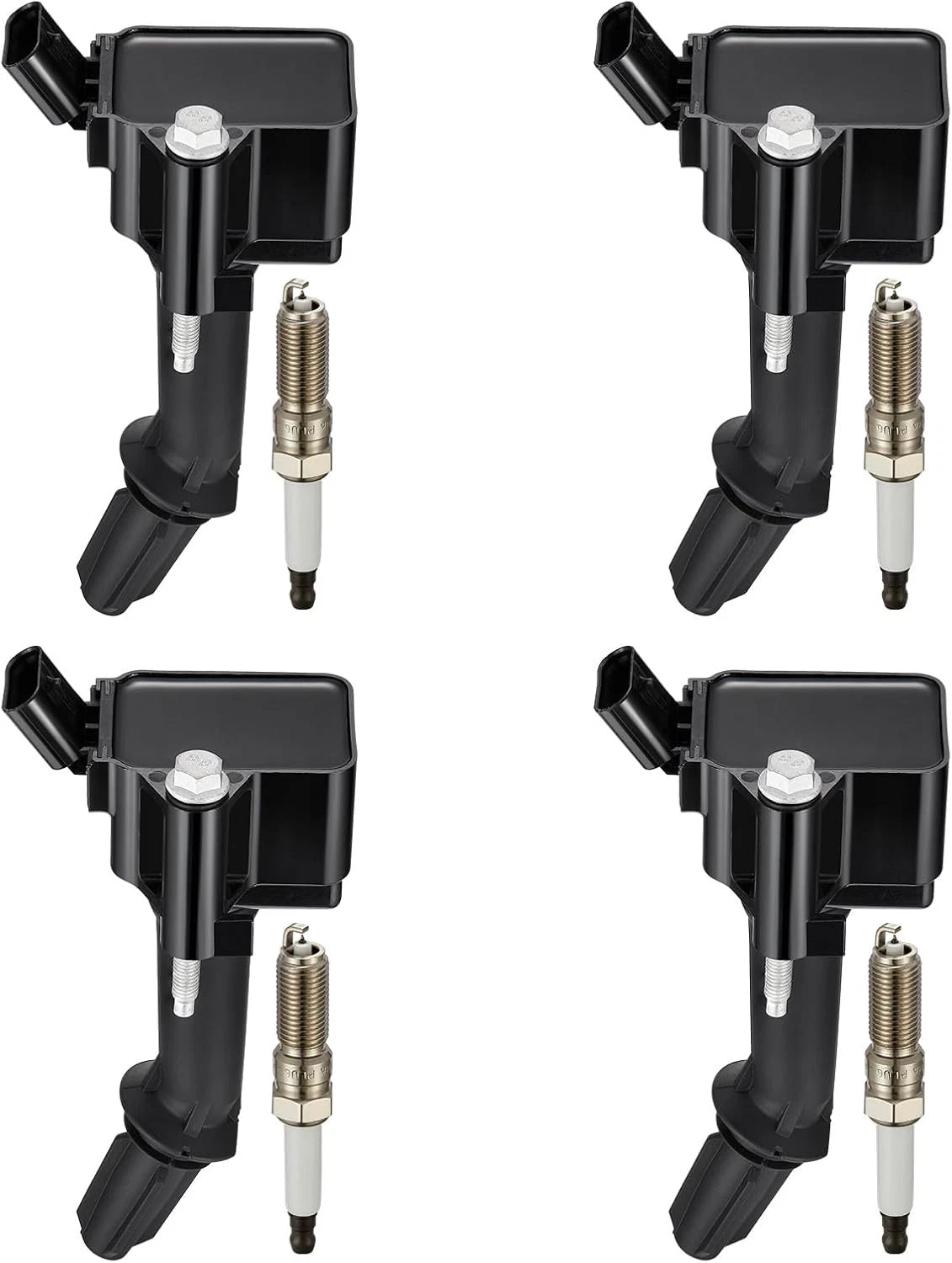 Set of 4 Ignition Coils & Iridium Spark Plugs for Chevrolet Malibu (2016–2022)