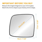 Heated Rearview Mirror Glass 876114H300 for Hyundai iLOAD TQ (2007–2019)