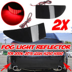 Smoke /  / Rear Bumper LED Fog Lights Reflector for Lexus IS (2006–2013)