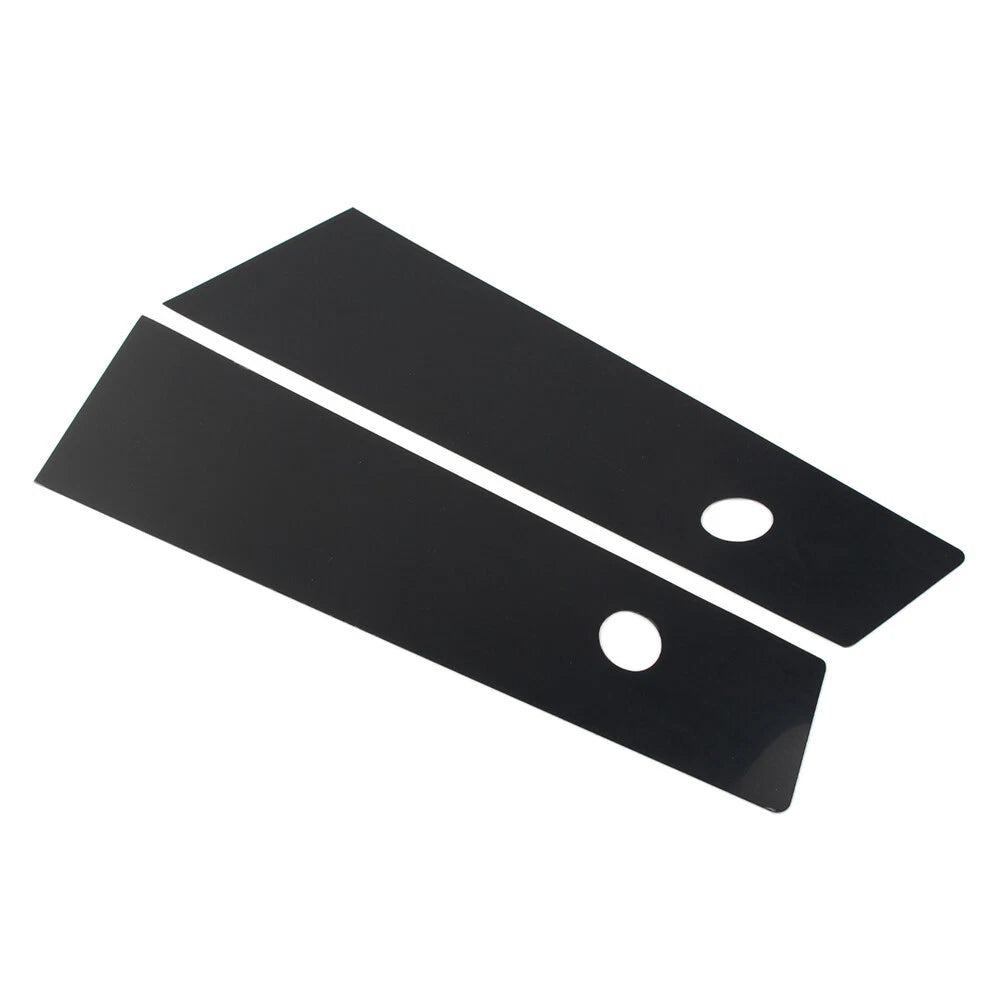 2X Bright Black Door Window Pillar Post Trims for Tesla Model Y (2020–2022)