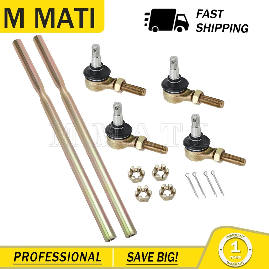 Tie Rod & End Kit for Suzuki Eiger 400 LT-F400 (2003–2007)