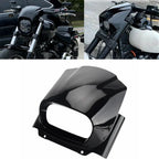 Black Front Headlight Fairing Cover for Harley Softail Fat Bob (2018-2022)