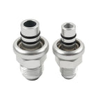 6AN & 8AN Silver Fuel Rail Fitting Adapter for Ford Mustang (1986-1998)