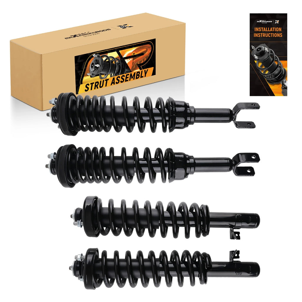 4PCS Complete Shocks Struts Coil Spring Assembly for Honda Civic (1992–1995)