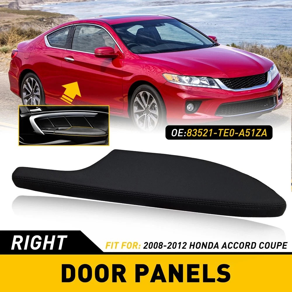 Front Right Door Armrest Panel for Honda Accord Coupe (2008–2012) Black EXV