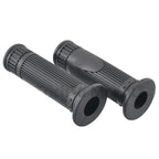 7/8" Rubber Handlebar Grips for Universal Motorbike - Black