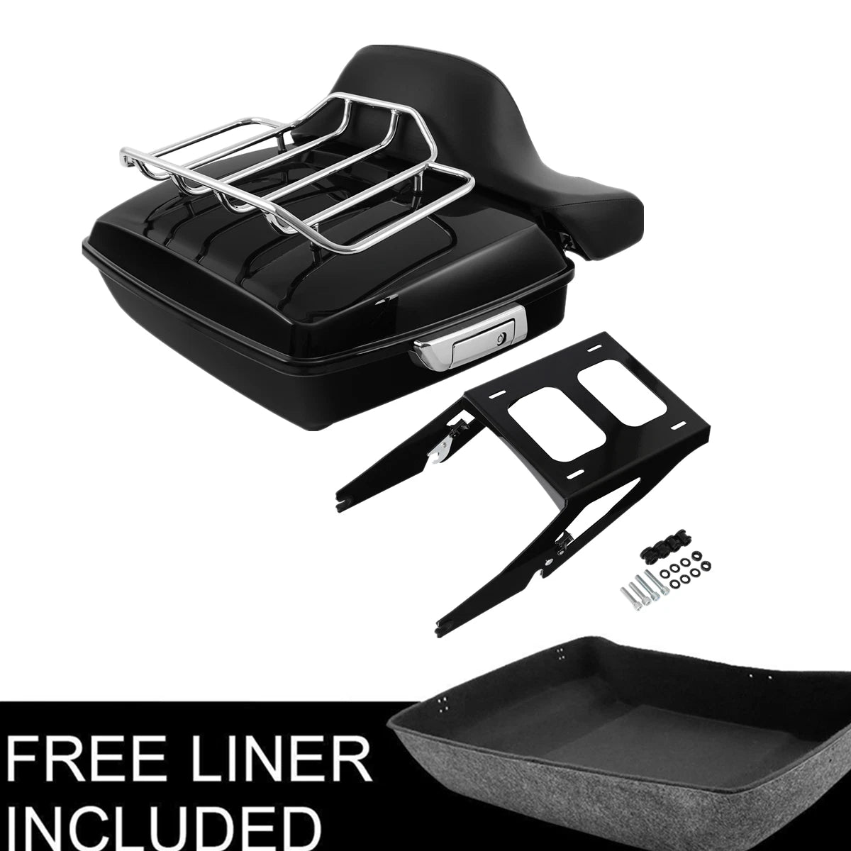 Chopped Trunk Backrest Mount Rack for Harley Sport Glide FLSB (2018–2025)