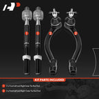 Set of 4 Front Inner & Outer Tie Rod Ends for Kia Soul (2014–2019)