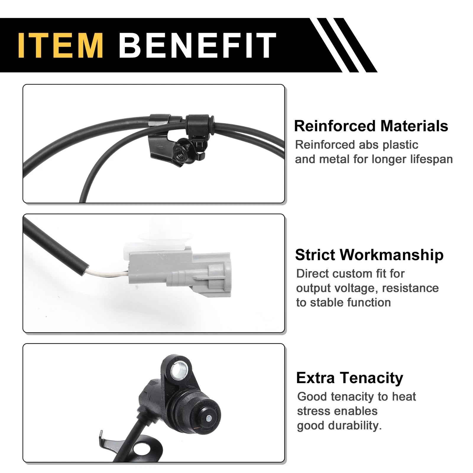 ABS Wheel Speed Sensor No. 895430K010 for Toyota Hilux (2005–2014) Front Left