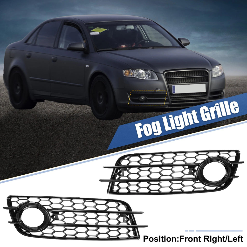 1 Pair Fog Light Mesh Grille Cover for Audi A4 B8 (2008–2012) 8K0807682C