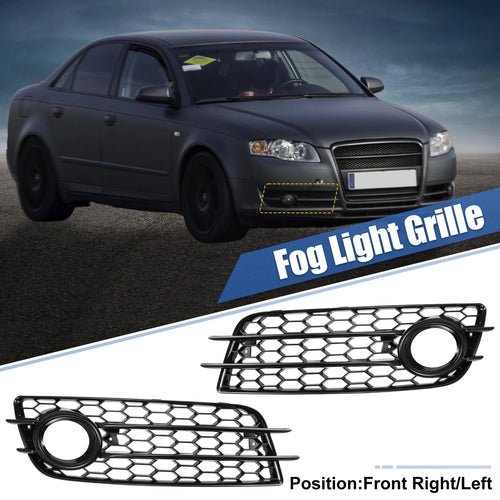 1 Pair Fog Light Mesh Grille Cover for Audi A4 B8 (2008–2012) 8K0807682C