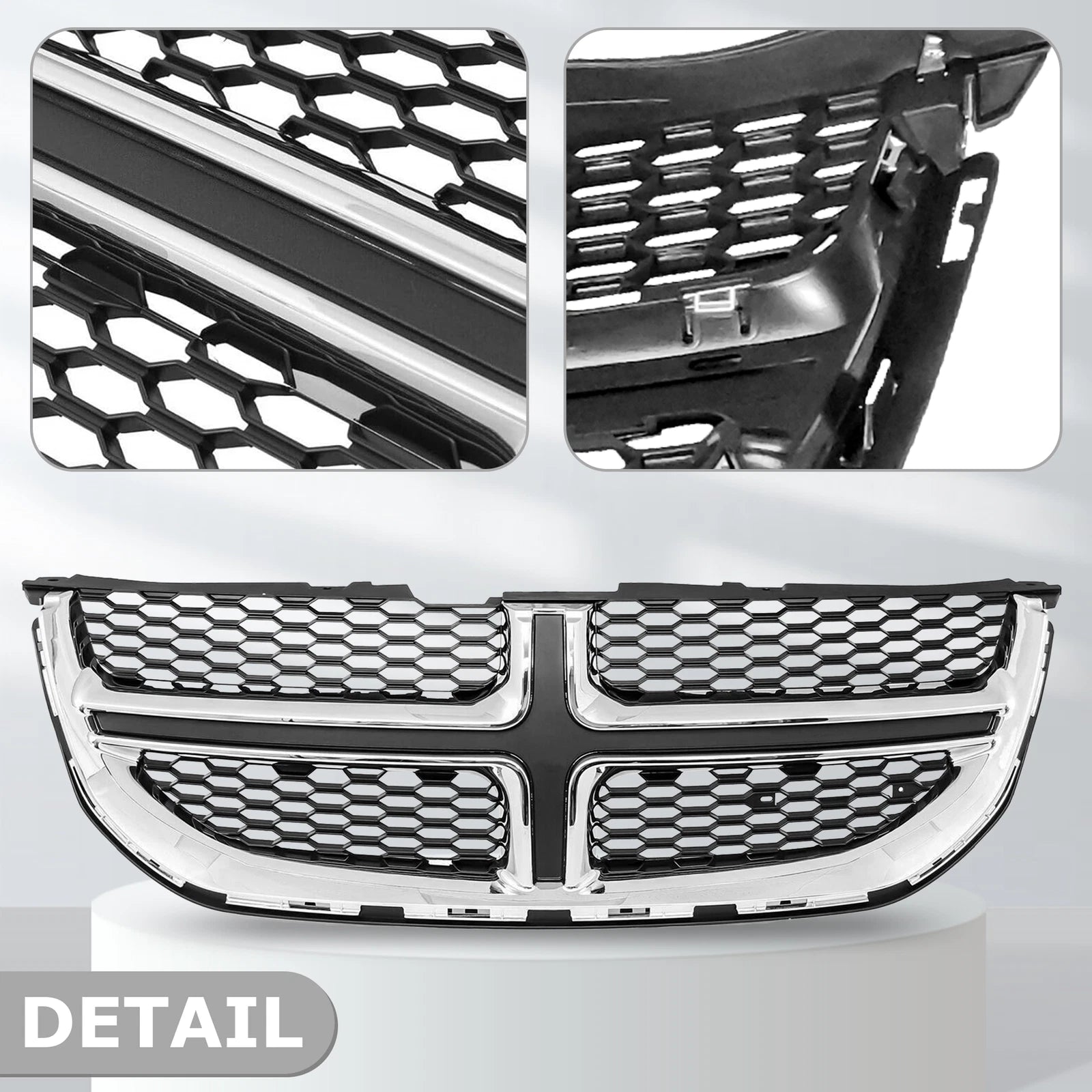 Chrome Front Bumper Grille for Dodge Grand Caravan (2011-2020)