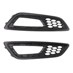 Pair Front Bumper Fog Lamp Grille Cover for Ford Focus (2015–2017) F1EJ-15A299-AB