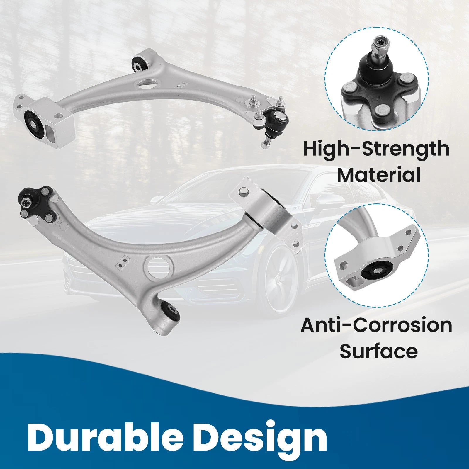 Front Suspension Control Arm with Ball Joint for Volkswagen Passat (2006-2010)