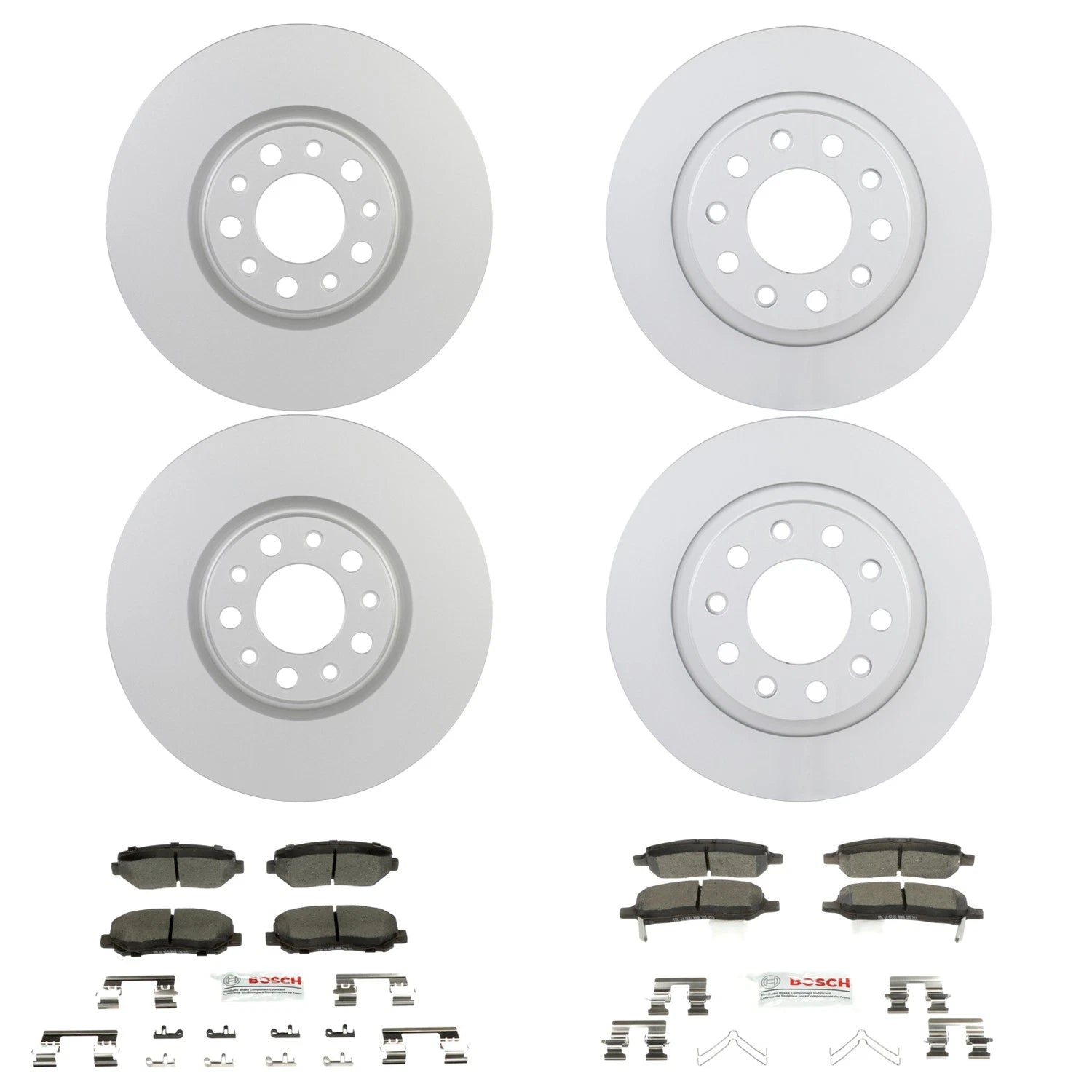 Bosch Quietcast Brake Pad Kit & Rotors for Dodge Dart (2013–2016)