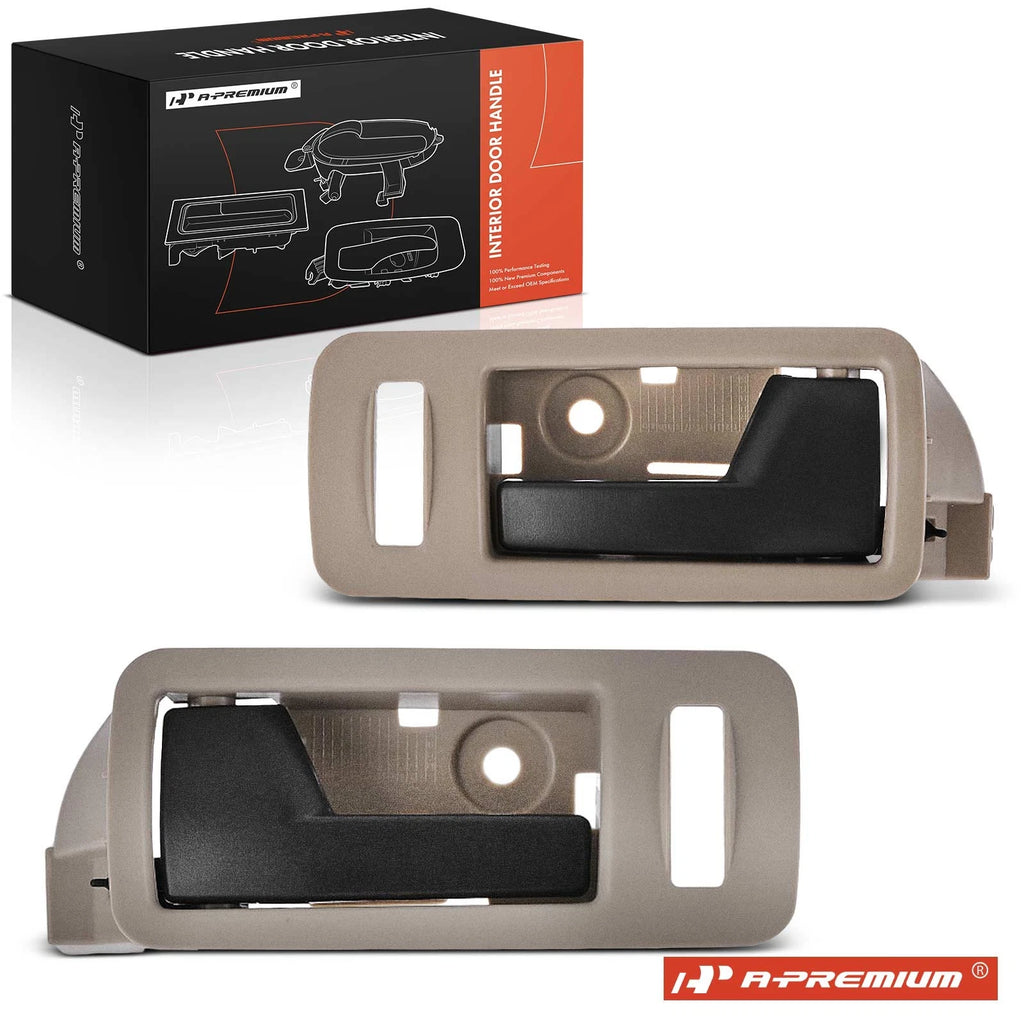 2X Front Beige & Black Interior Door Handle for Ford Mustang (2010–2014)
