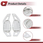Set of 2 Silver Tone Aluminum Alloy Steering Wheel Paddles for Audi A5 (2016)