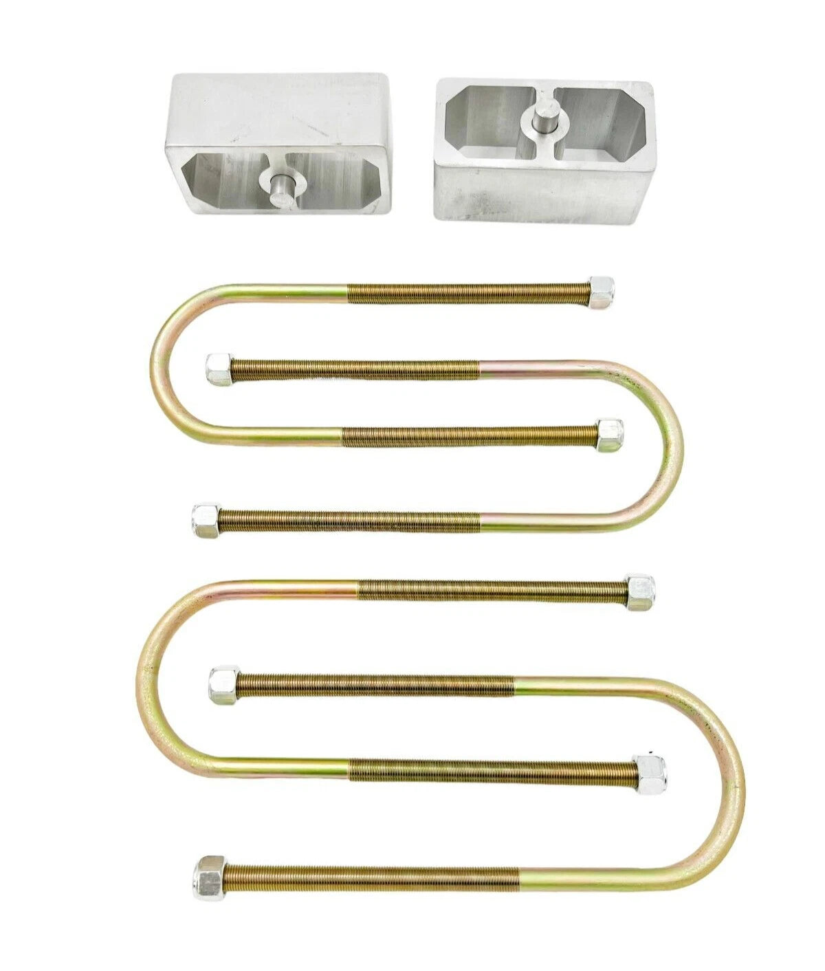 Lowering Blocks U-Bolt Hardware for Ford F-150 (2004–2008) 2 Inch Aluminum