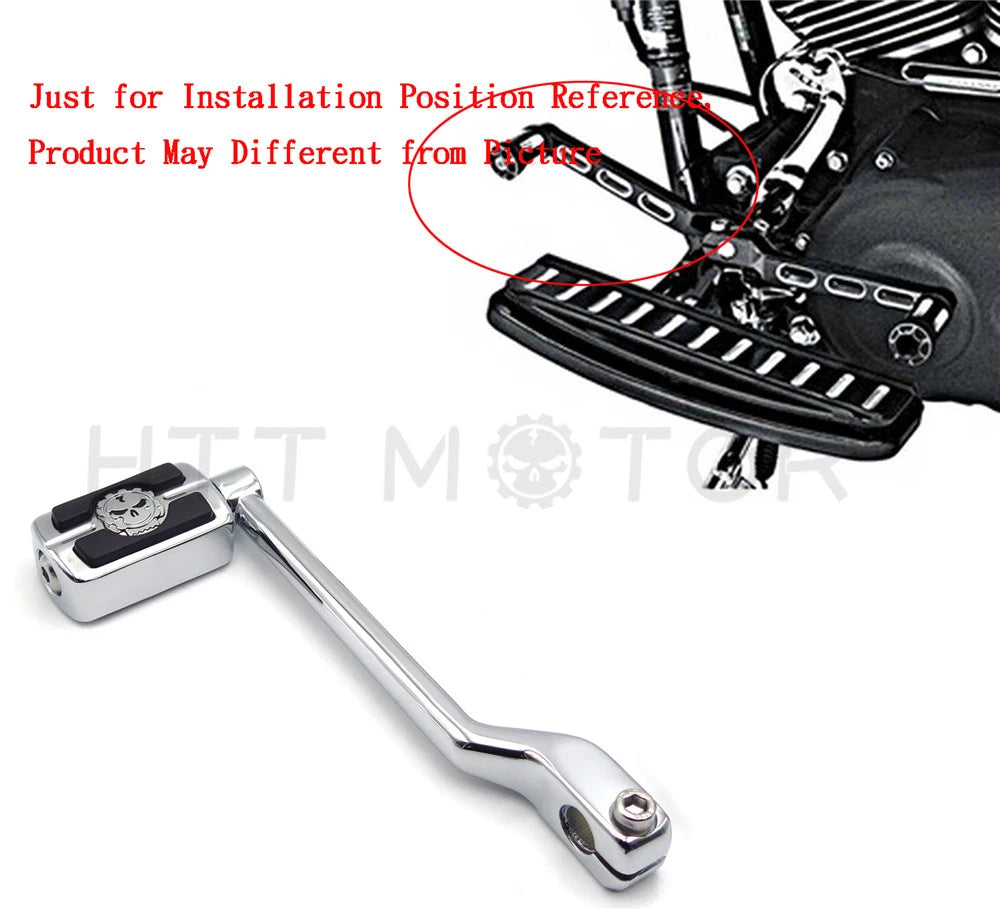 Chrome Skull Smooth Shift Lever Arm for Harley Dyna Sportster