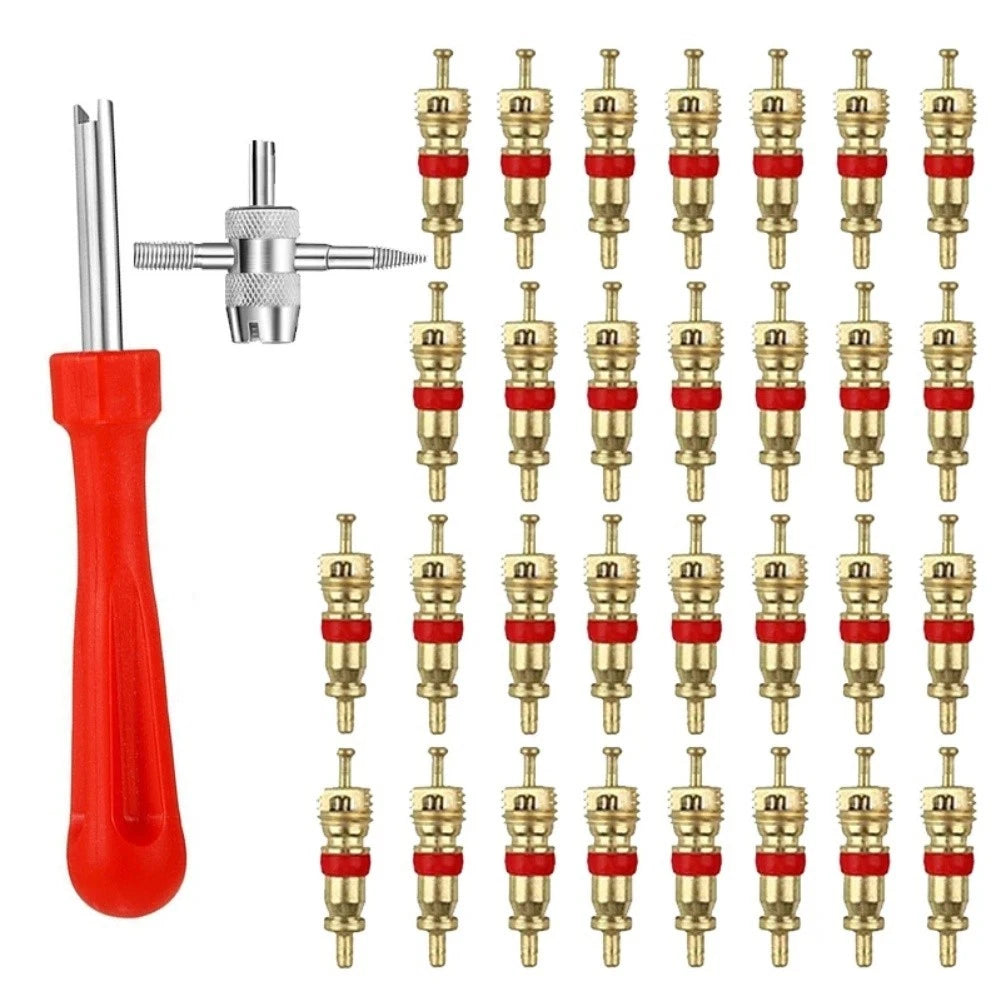 Tire Valve Core Tool Kit for Easy Removal and Insertion of Valve Stems