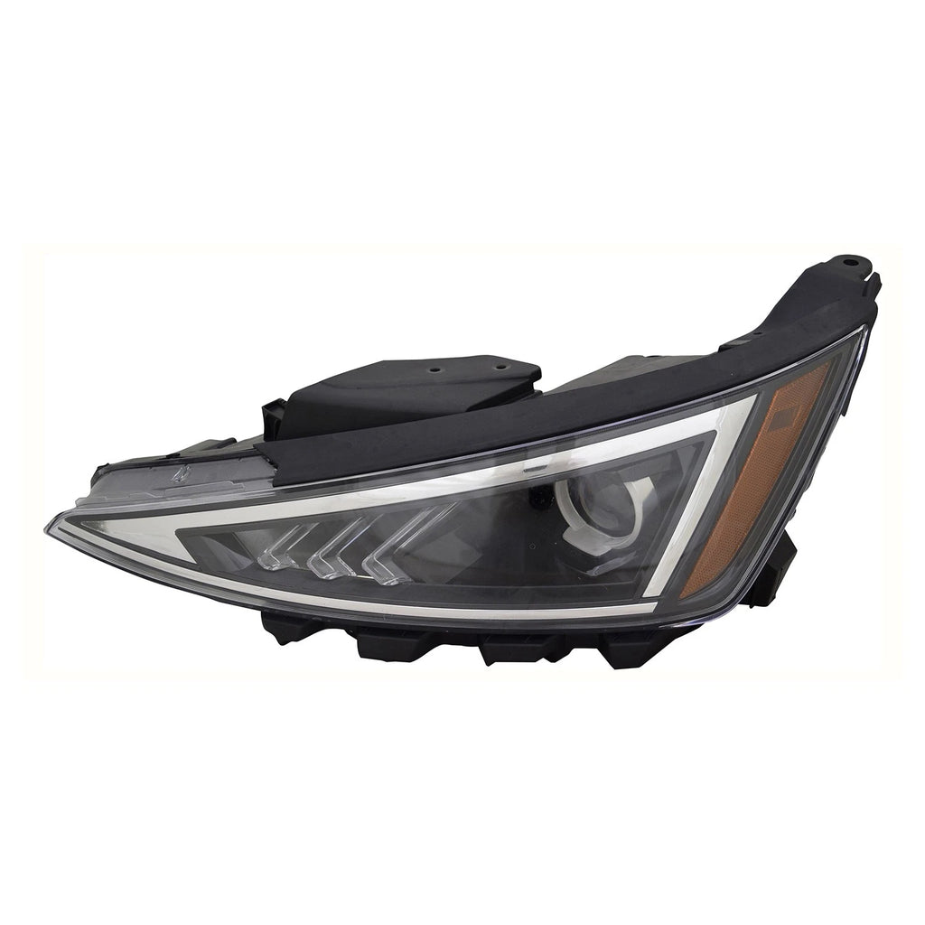 Replacement Driver Side Halogen Headlight Assembly w/o LED Daytime Running Lamp