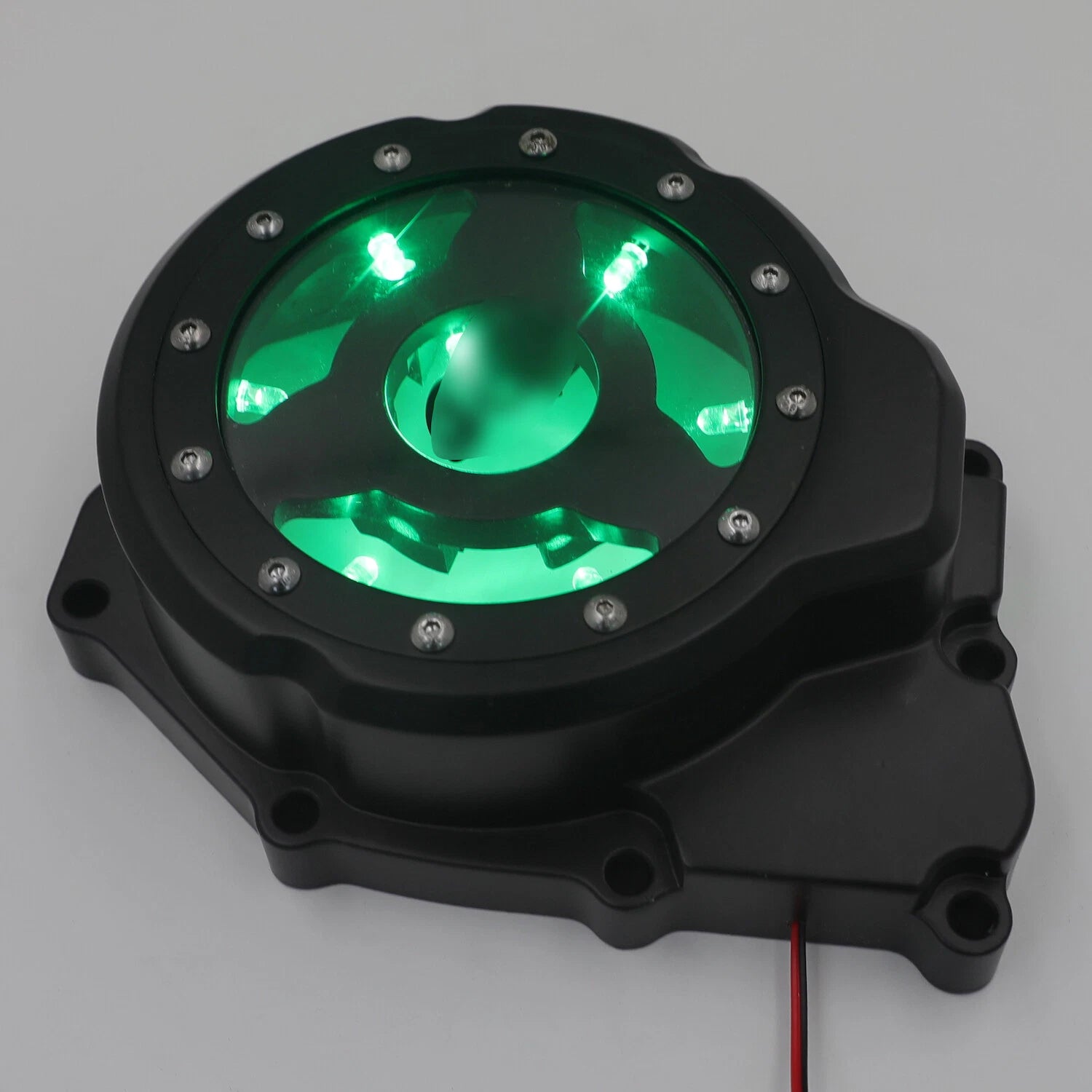 Left Engine Stator Cover w/ Green LED for Yamaha YZF-R6 (2006–2021)