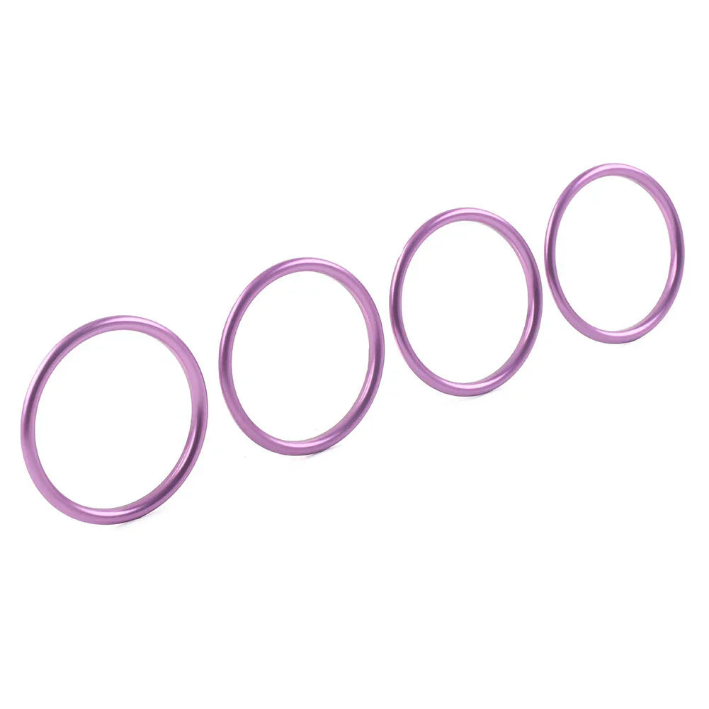 4x Air Condition Vent Outlet Trim Rings for Audi A1 S1 2010-2018 Purple
