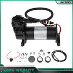 12V Air Compressor for Train Horns Air Suspension Kit (Black, 1/4" NPT)
