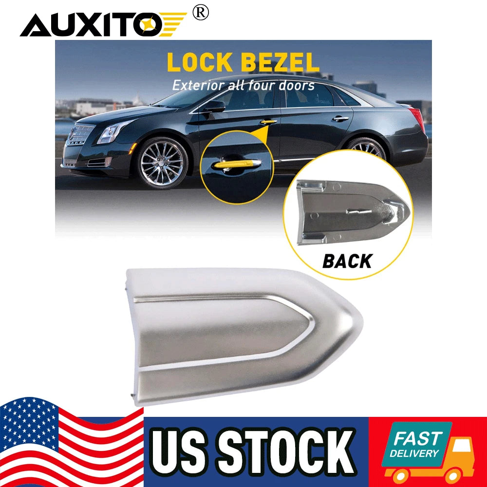 Chrome Door Lock Cylinder Cover Trim for Cadillac ATS XTS CTS CT6 (2013–2019)