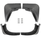 Set of 4 Black Mud Flaps for Tesla Model 3 (2016–2019)