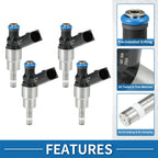 Set of 4 Fuel Injectors No.06F906036A for Audi A6 C6 2.0TFSI (2005–2011)