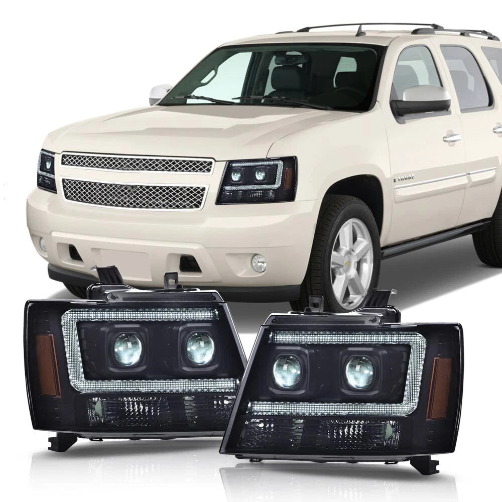 LED Projector Headlights for Chevy Avalanche Tahoe Suburban (2007–2014)