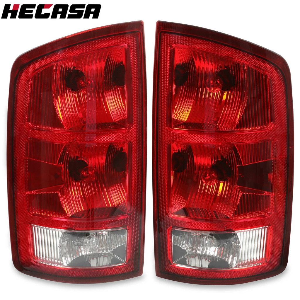 Tail Lights Brake Lamps Kit with Bulbs for Dodge Ram 1500 2500 3500 (2002–2006)