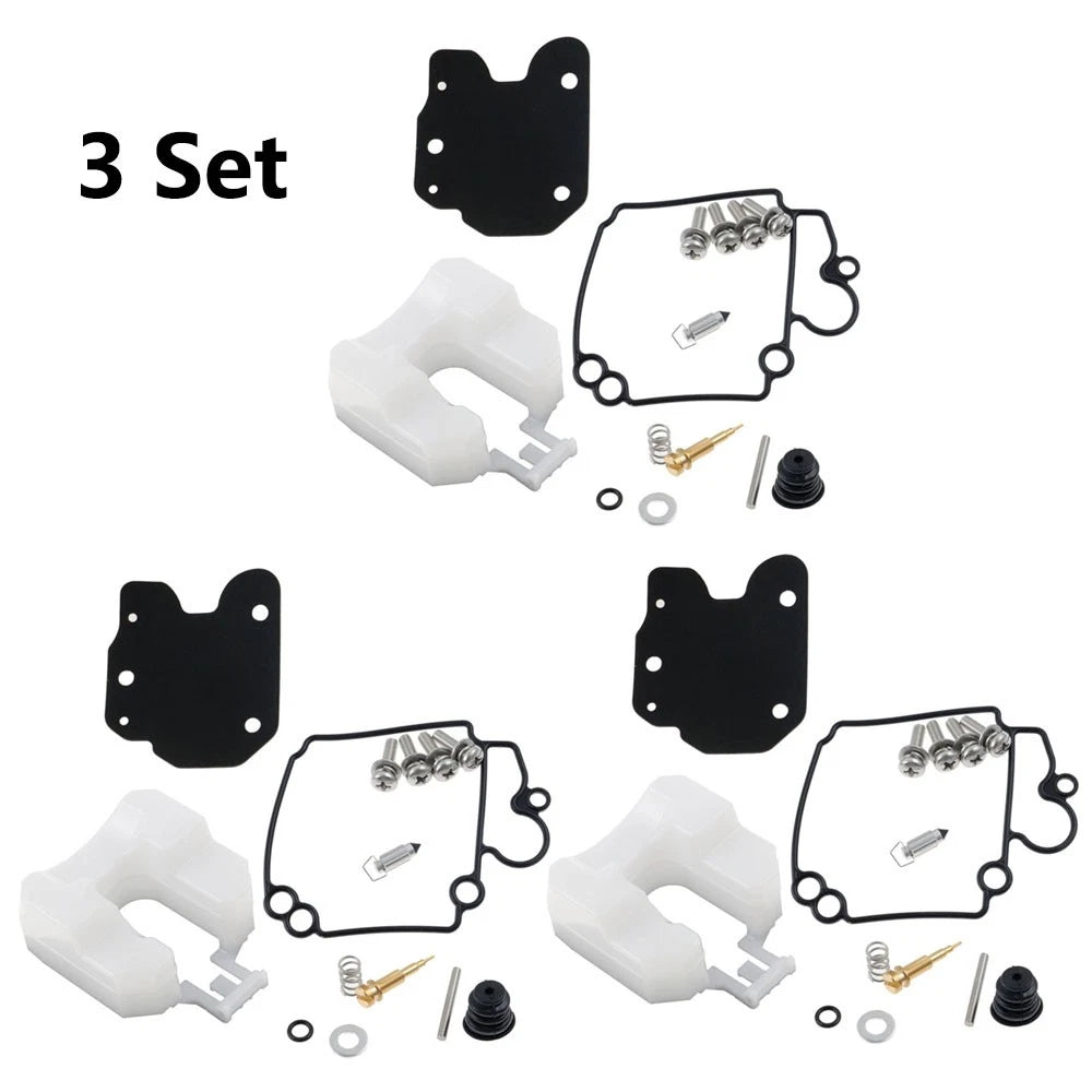 3X Carburetor Rebuild Kit for Yamaha 25hp Outboard (4-Stroke) (6BL-W0093-00)