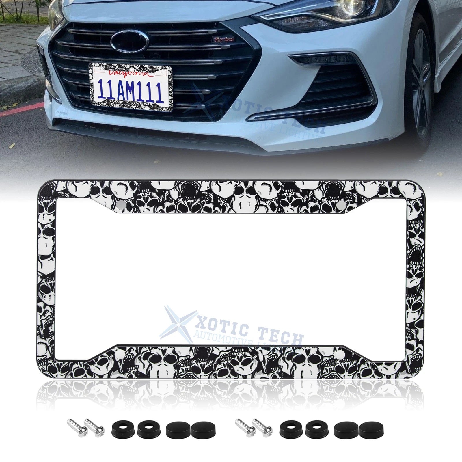 Universal License Plate Frame Stainless Steel for All Makes Models (2010–2019)
