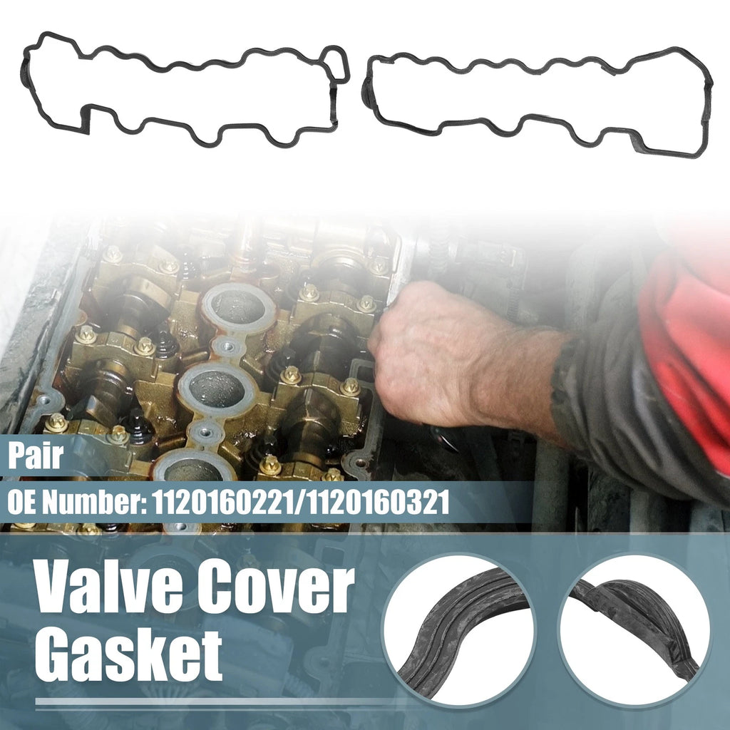 Pair Valve Cover Gasket for Mercedes-Benz C240 (2001–2005) NO.1120160221/1120160321