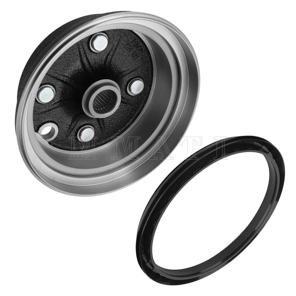Brake Drum Hub & Dust Seal for Yamaha Big Bear 350, Timberwolf 250, Kodiak 400 (1990–2006)
