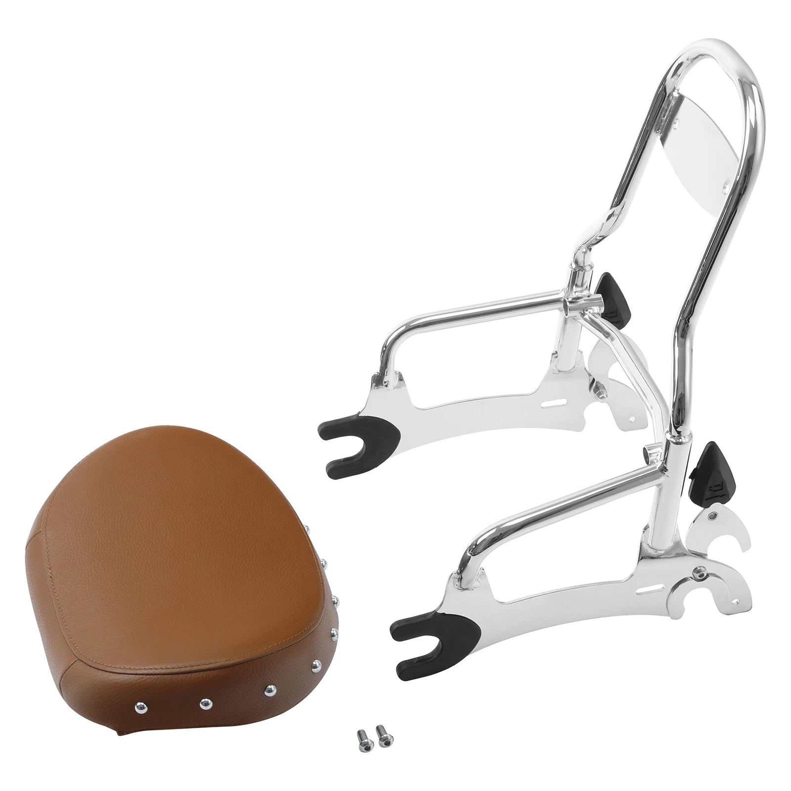 Chrome Sissy Bar Backrest with Mount Spools for Indian Chief Vintage (2014–2018)