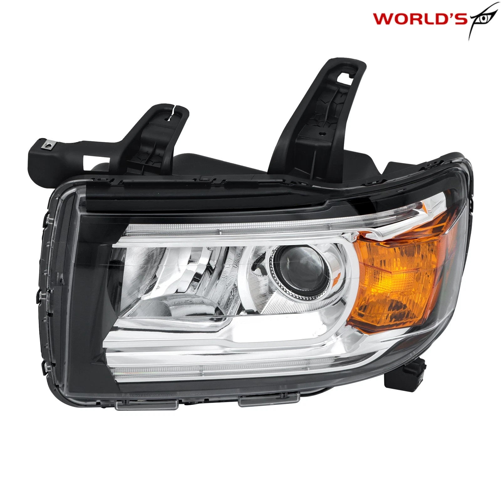Set of 2 Halogen LED DRL Projector Headlights for GMC Canyon (2015–2022)