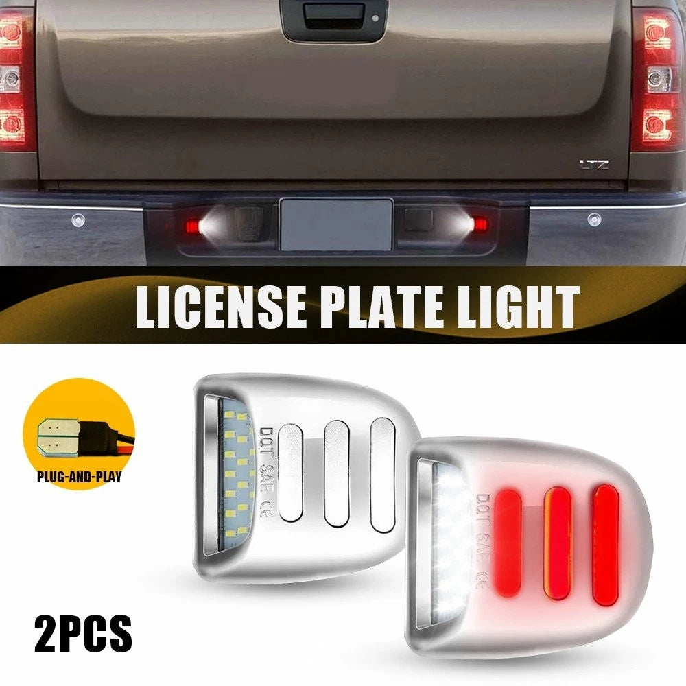 2X LED License Plate Tag Light Kit for Chevy Suburban 1500 2500 (2000–2006)
