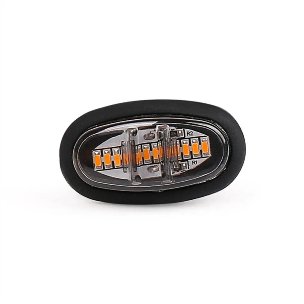 3 x Amber Smoked LED Front Grille Lamps for Ford F-150 Raptor Style