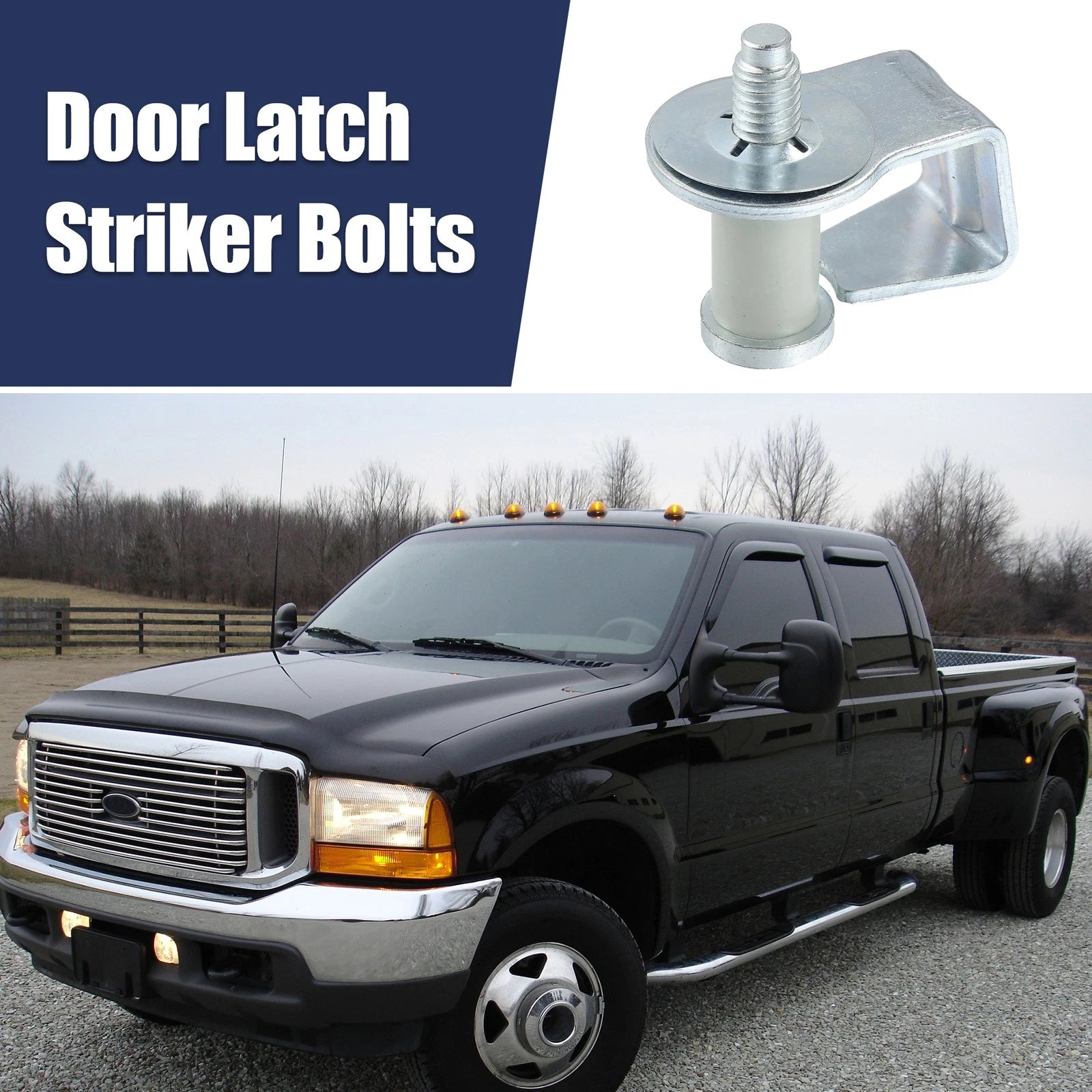 2 Pcs Door Latch Lock Striker Bolts for Ford Mercury 