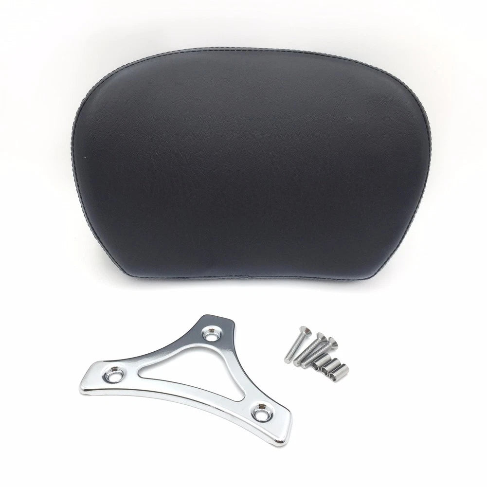 Chrome Cushion Backrest w/ Plate for Harley Touring Street Glide (1997–2017)