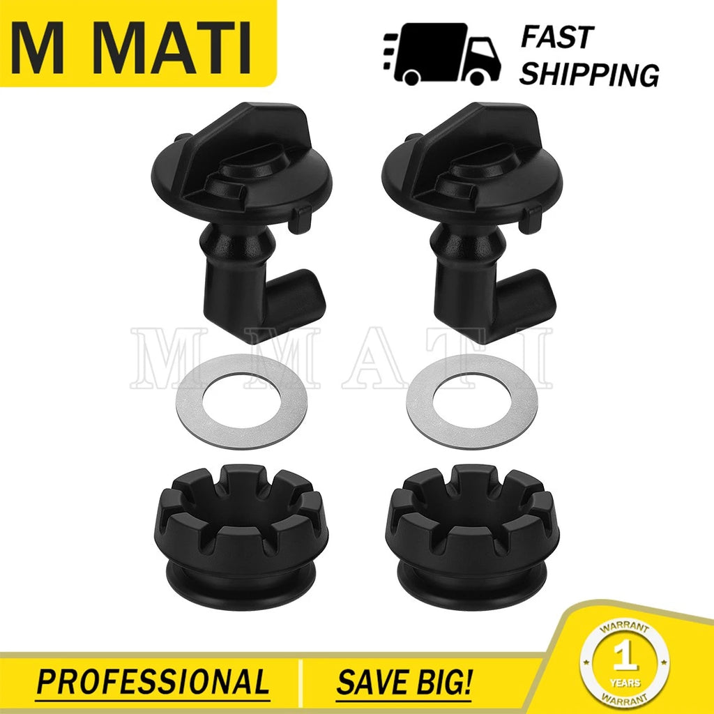 2X Black 1/4 Turn Body Hood Latch & Grommet for Polaris RZR 900 XP 2011–2013