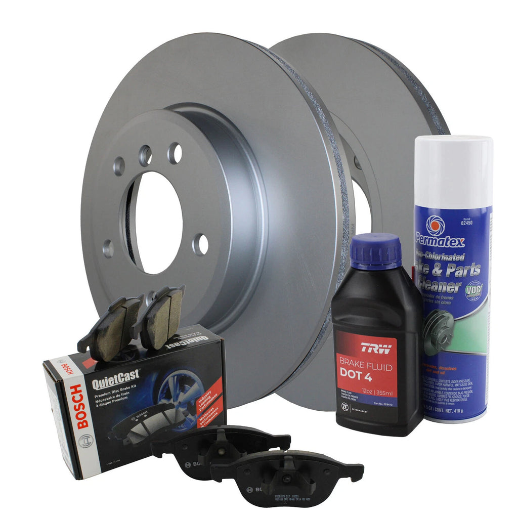 Front Brake Kit 300mm Disc Rotors & Semi-Metallic Pads for BMW E36 E46 E85 E86