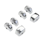 6 x Handlebar Control Switch Caps Chrome for Harley Breakout (2013-2015)