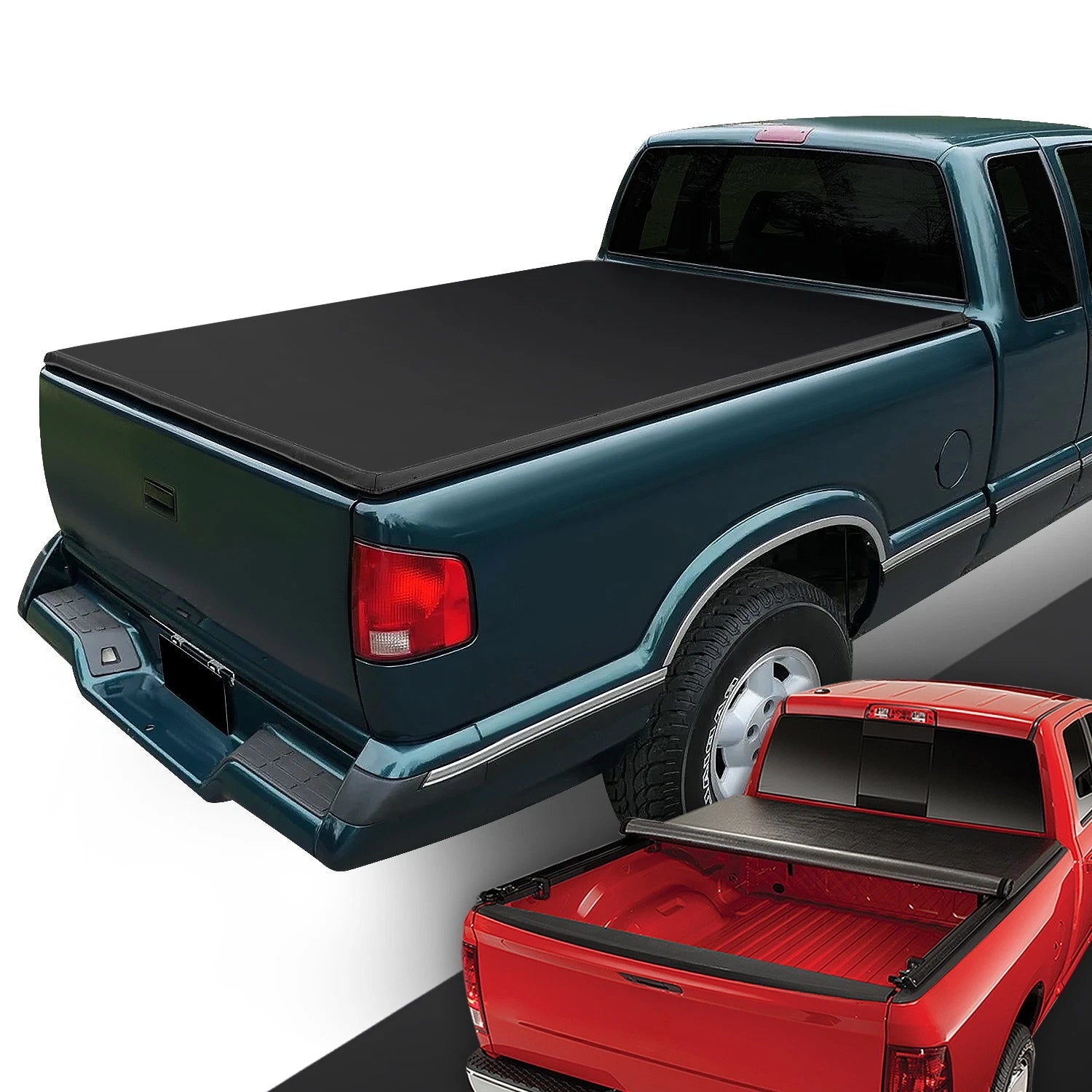 Vinyl Soft Roll Up Tonneau Cover for Chevy S10 GMC Sonoma Hombre (1994–2003)