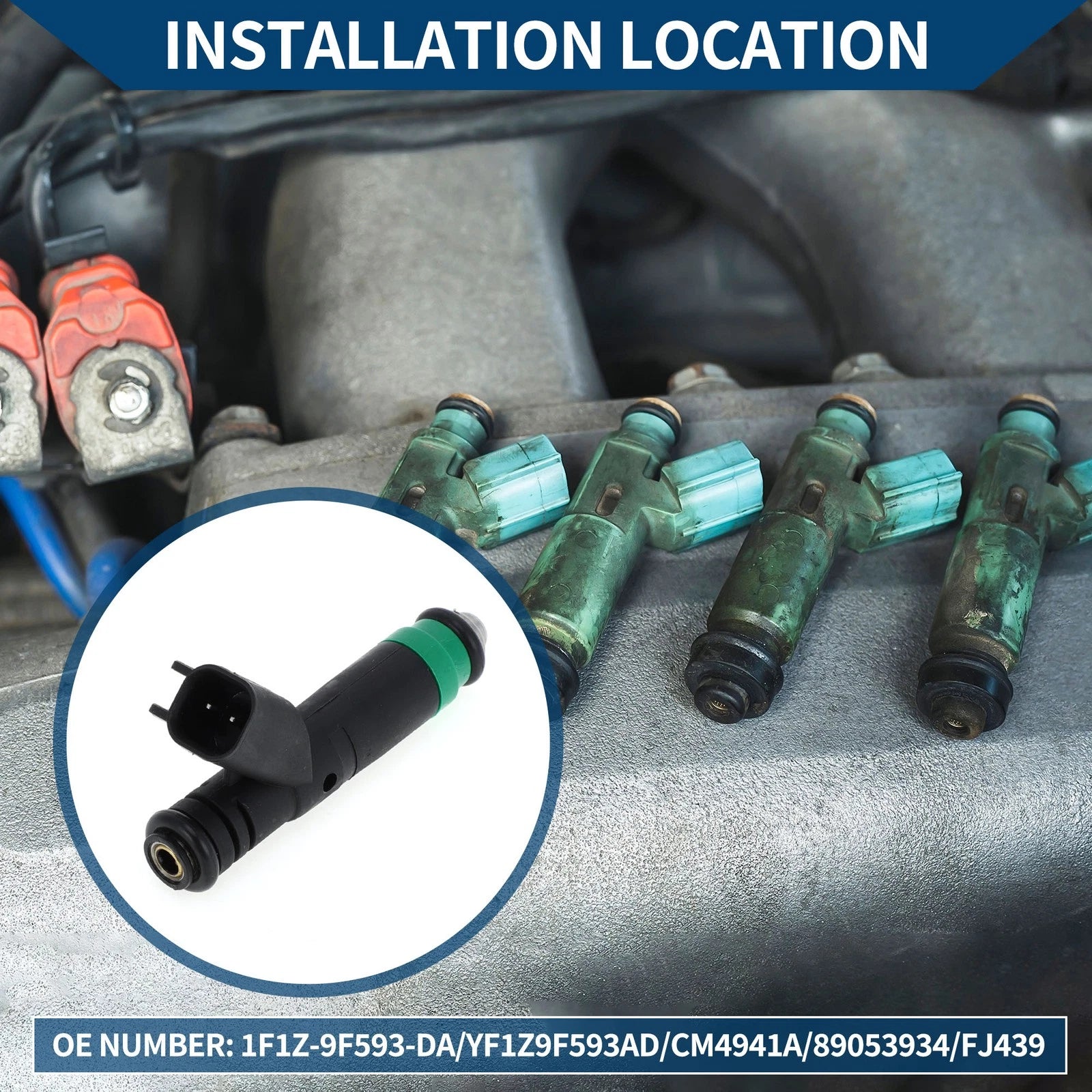 Fuel Injector No. 1F1Z-9F593-DA for Ford Ranger 3.0L (2001–2003)